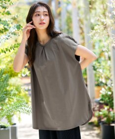 Tiaclasse L 【洗える】ボリュームフレンチカットソーチュニック