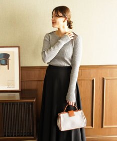 TOQUE 〈大草直子さんアドバイザー〉ベビーアルパカ ミドルゲージ ボートネックニット