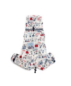 PET PARADISE スヌーピー 足付き レインコート《アメリカンビンテージ柄》小型犬