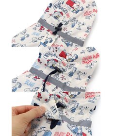 PET PARADISE スヌーピー 足付き レインコート《アメリカンビンテージ柄》小型犬