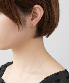 TOCCA 【WEB限定】DAISY PETAL HOOP PIERCED EARRINGS K10ゴールド 淡水パール 2WAYピアス