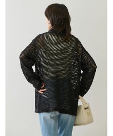 AMERICAN HOLIC 透かし編みニットカーディガン