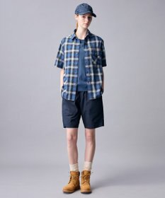 JOSEPH ABBOUD MOUNTAIN 【日本素材/ドライタッチ/軽量/オーガニックコットン】ドライチェック アウトドアシャツ