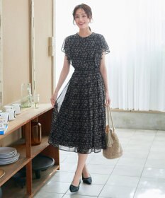 Tiaclasse L 【新色追加】フレアスリーブワンピース