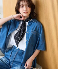 Green Parks フレンチスリーブ刺繍シンプルロゴプルオーバー