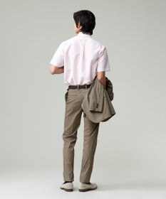 J.PRESS MEN 感動！？上品な見た目に着心地抜群なセットアップ【MECHANICAL】【超軽量 / 清涼感 / 洗える】ハイパワーストレッチ リネンルックパンツ