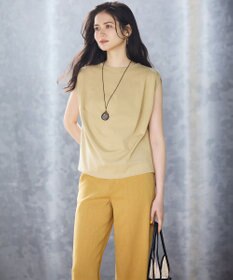 23区 【Oggi5月号掲載/洗える】リネンレーヨンストレッチ ワイド パンツ