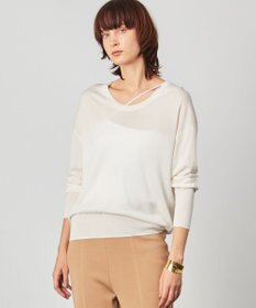 BEIGE， LAGORD / Uネックニット