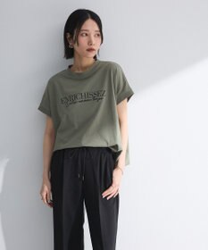 Green Parks フレンチスリーブ刺繍シンプルロゴプルオーバー