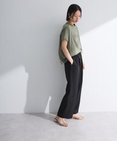 Green Parks フレンチスリーブ刺繍シンプルロゴプルオーバー