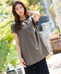 Tiaclasse L 【洗える】ボリュームフレンチカットソーチュニック