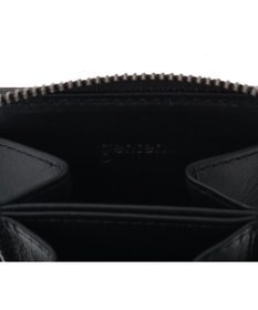 genten スクエアウォレット キップレザーラウンドコインケース