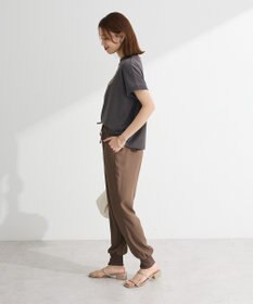 Green Parks フレンチスリーブ刺繍シンプルロゴプルオーバー