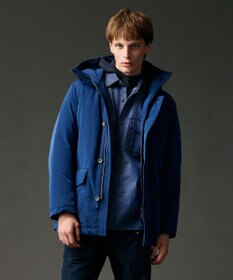 JOSEPH ABBOUD MOUNTAIN 【サスティナブル/ECO撥水/ECOファー/９ポケット】ナイロンピーチダウンコート