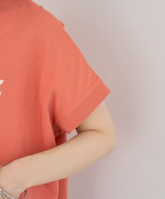 Green Parks フレンチスリーブ刺繍シンプルロゴプルオーバー