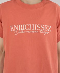 Green Parks フレンチスリーブ刺繍シンプルロゴプルオーバー