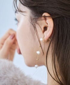 TOCCA PEARL STATION EARRINGS 淡水バロックパール イヤリング ゴールド系