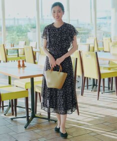 Tiaclasse L 【新色追加】フレアスリーブワンピース