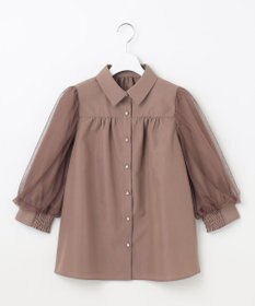 Feroux 【大好評につき追加生産決定！】袖チュールブラウス