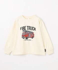 ANY KIDS はたらく車プリント 長袖Tシャツ