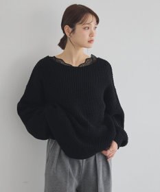 earth music&ecology 【吸湿発熱】【2WAY】あったかフェミニンインナー（２ｗａｙネック）