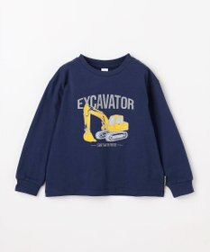 ANY KIDS はたらく車プリント 長袖Tシャツ