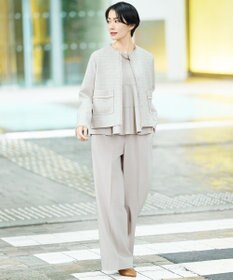 自由区 L 【SHIHOさん着用】ソフトウールブレンドペプラム ブラウス