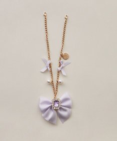 Maison de FLEUR ビジューリボンパールバッグチャーム