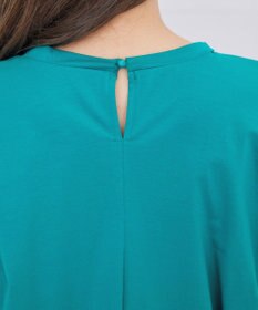 Tiaclasse L 【洗える】ボリュームフレンチカットソーチュニック