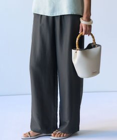 23区 【先行予約】クールタッチタフタ ワイドパンツ
