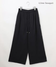 自由区 【カトリエムブーケ】Rassembleドロストパンツ ブラック