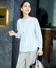 自由区 【カタログ掲載】ドレープブロードタック ブラウス