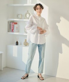 #Newans 【ANSWER for Co-Creation】フリルスリーブバンドカラーブラウス