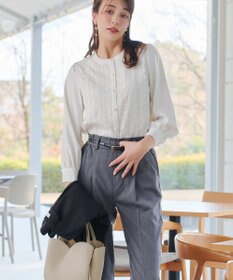 Tiaclasse L 【新色追加】レースブラウス