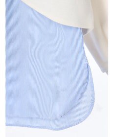 earth music&ecology ＳＥＴ２点カットプルオーバー＋シャツドッキングタンク