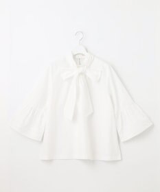 Feroux 【洗える・2WAY】リボンタイチュニック ブラウス