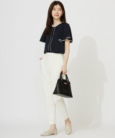 ANY SIS L 【ストレッチ・接触冷感・撥水・UVカット・洗える】エアリーストレッチ テーパードパンツ