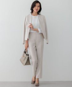 23区 【セットアップ対応】トリアセダブルジョーゼット パンツ