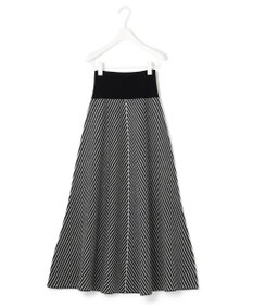 ICB ミルドウール ストライプ柄ニットスカート