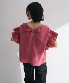 Green Parks ・ＥＬＥＮＣＡＲＥ　ＤＵＥ　バックリボンブラウス