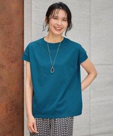 ANY ニットリブフレンチスリーブプルオーバー