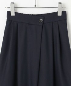 #Newans 【洗える】スラントフロントコクーンパンツ