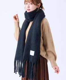 MOONBAT 【美人百花2月号/CanCam/andGIRL掲載】洗える ボリュームマフラー ソフトプレーン 幅40cm