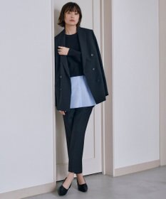 ICB 【洗える】ウール2WAYストレッチ ドロストパンツ