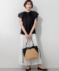 23区 ソフトボリューム ギャザーフレアスカート