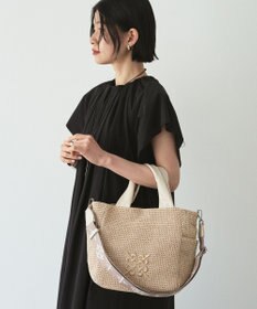 russet ナイロンラフィア2WAYトートバッグ《かごバッグ》(CE-1711)