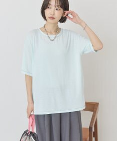 AMERICAN HOLIC 【先行予約】【マルチ機能】配色ステッチルーズTシャツ