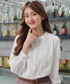 Tiaclasse L 【新色追加】レースブラウス