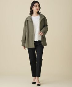 自由区 【新色追加・人気のため再入荷・ウエストゴム】ライトフィールジャージータックテーパード パンツ