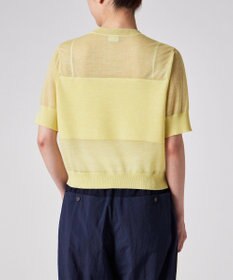 Paul Smith 【洗える】シアーボーダー 半袖ニット